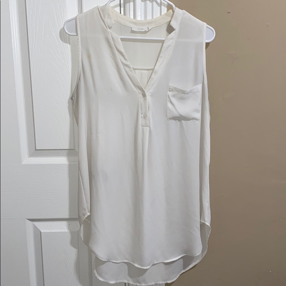White Tank Top Blouse